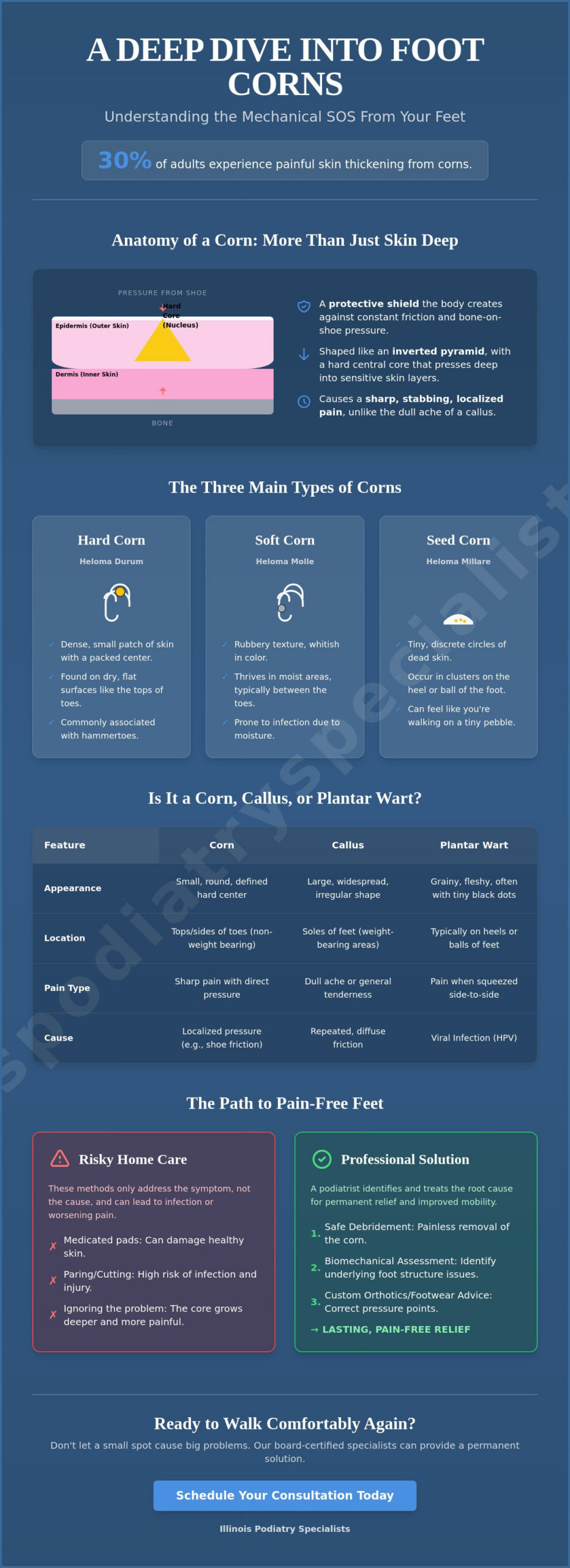 What Are Corns on Your Feet? A Guide for Hinsdale & Chicagoland Residents