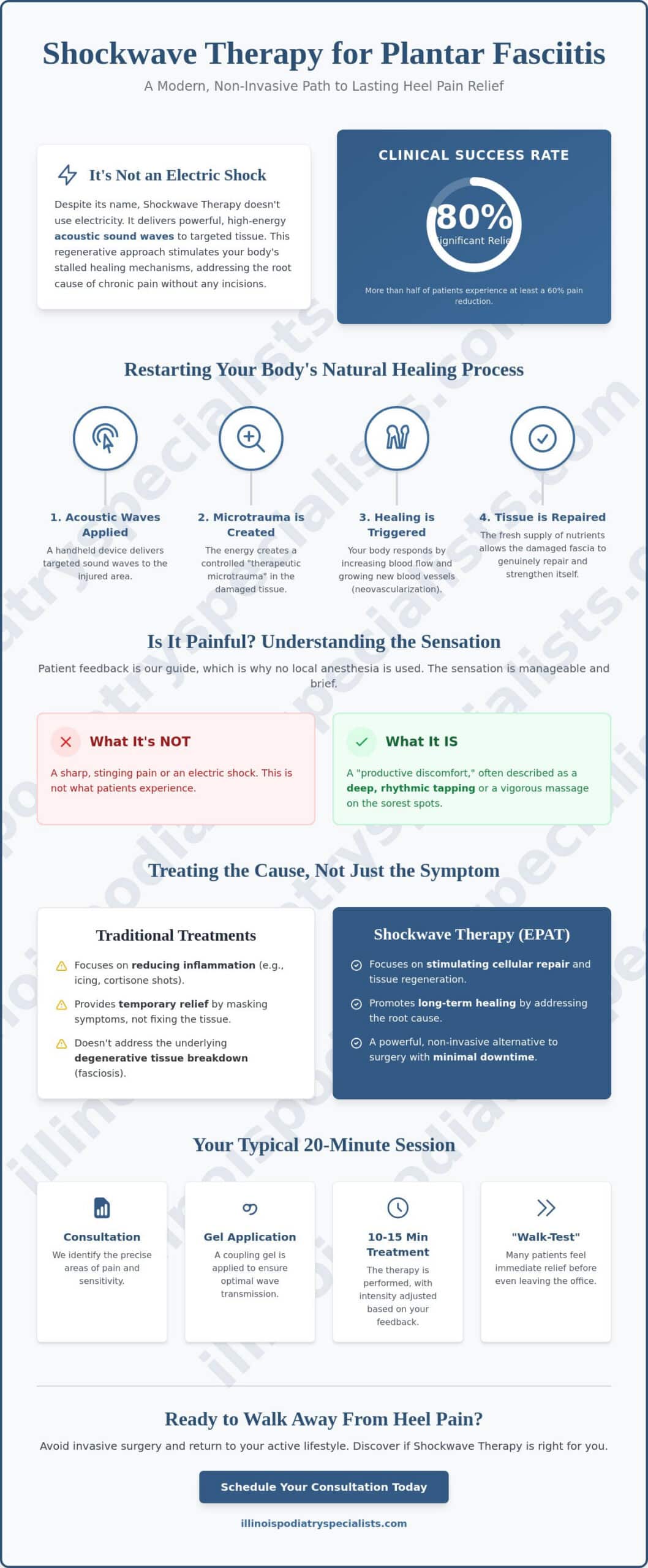 Is Shockwave Therapy for Plantar Fasciitis Painful? What Burr Ridge Patients Should Know