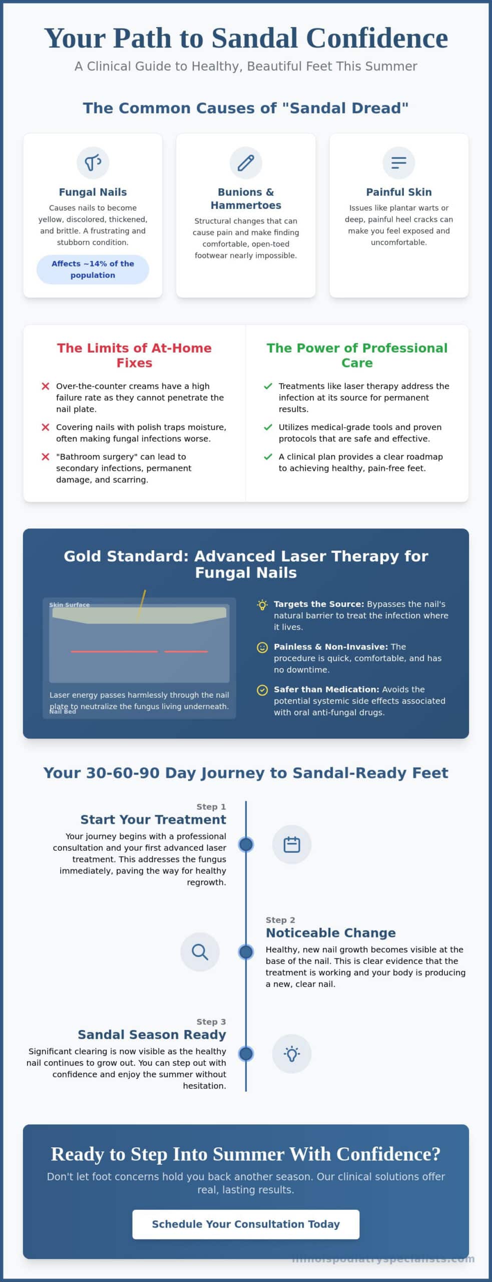 How to Feel Confident in Sandals Again: A Hinsdale Guide to Summer Foot Health