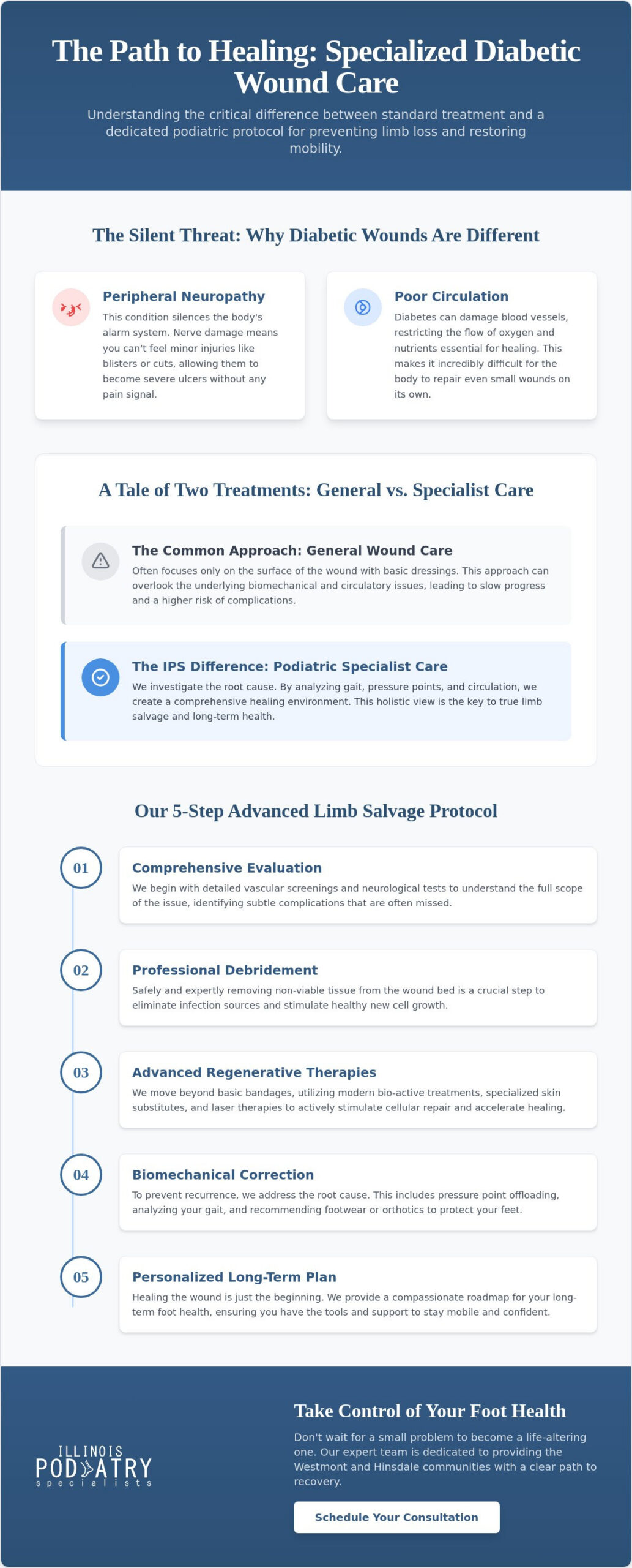 Diabetic Wound Care Specialist in Westmont: Advanced Limb Salvage & Healing