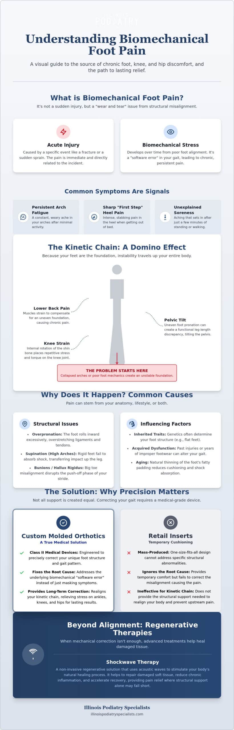 Understanding Biomechanical Foot Pain: Causes, Symptoms, and Advanced Relief in Hinsdale