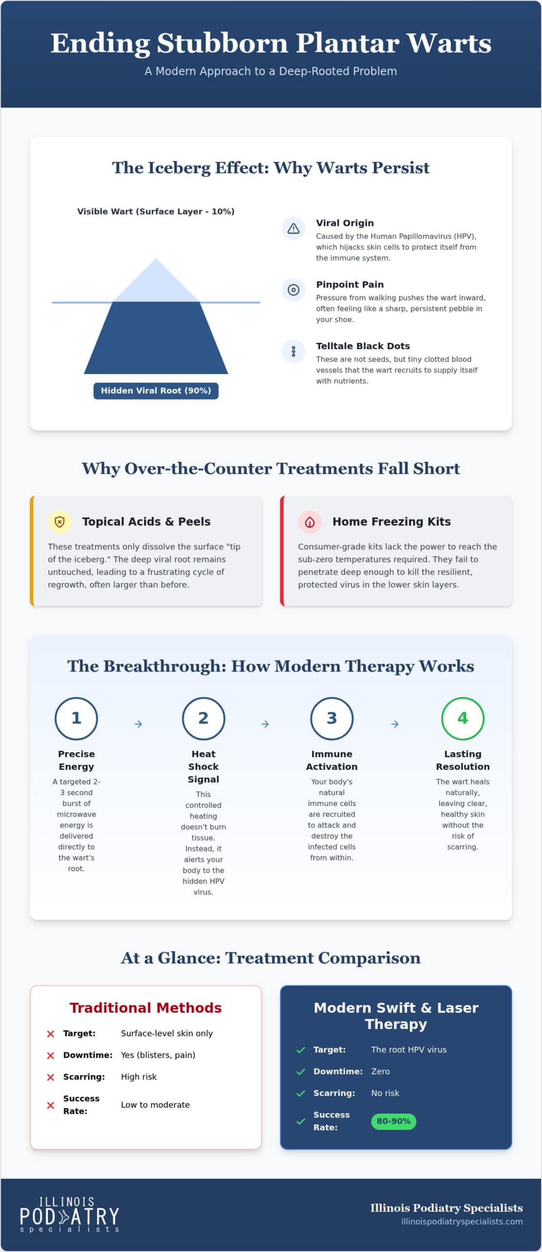 Plantar Wart Laser Treatment in Illinois: Advanced Swift & Laser Solutions