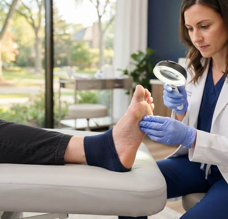 Treating a Blister Under a Callus in Hinsdale & Oak Brook