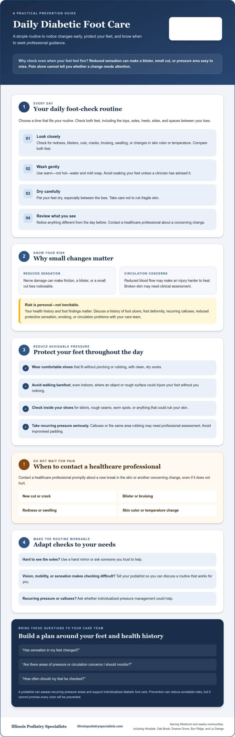 Diabetic Foot Ulcer Prevention in Westmont: Your 2026 Checklist